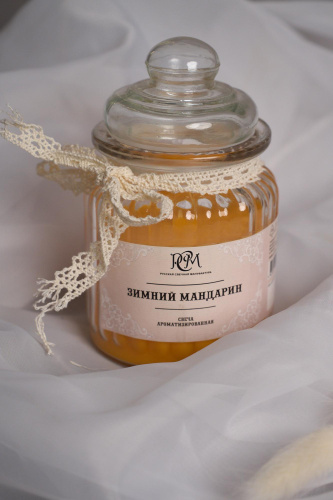 Арома свеча "Зимний мандарин"